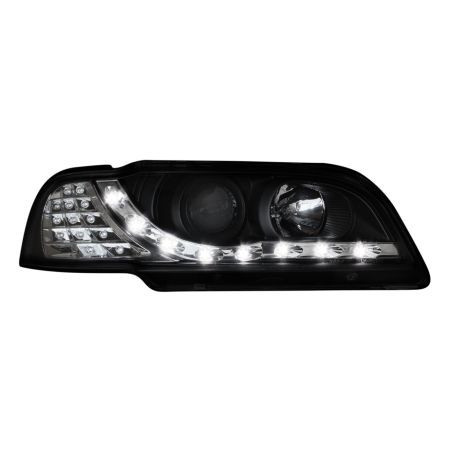Кристални фарове за Volvo S/V40 (97-00) - черни