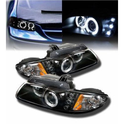 Кристални фарове за Chrysler Voyager (96-02) - черни