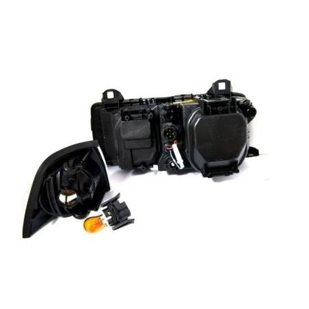 Кристални фарове  за BMW E36 Angel Eyes (1991-2000) 4d sedan - черни