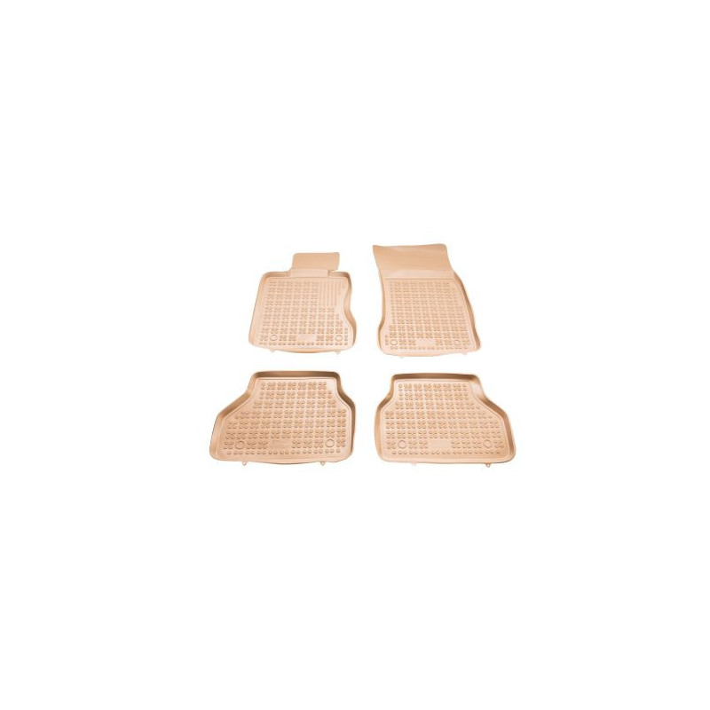 Гумени стелки за BMW 5 Серия E60 / E61 (2002-2009) - тип леген бежови