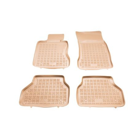 Гумени стелки за BMW 5 Серия E60 / E61 (2002-2009) - тип леген бежови