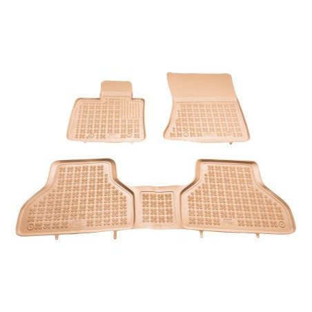 Гумени стелки за BMW X5 E70 (2007-2013) / X6 E71 (2008-2014) - тип леген бежови