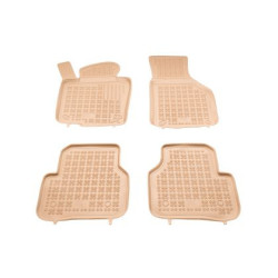 Гумени стелки за VW Passat B6 / B7 (2005-2014) / Tiguan (2007-2016) / Jetta (2010-2018) - тип леген бежови