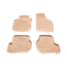 Гумени стелки за VW Golf 5 / Golf 6 / Jetta / Seat Leon (2004-2012) / Sirocco / Octavia 2 (2004-2013)  - тип леген бежови