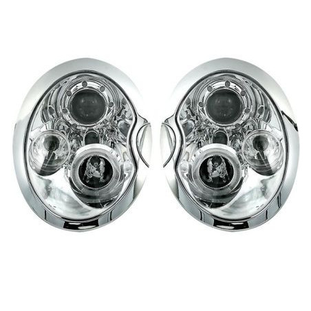 Кристални фарове за Mini Cooper (2002-2004) - хром