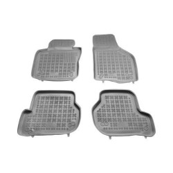 Гумени стелки за VW Golf 5 / Golf 6 / Jetta / Seat Leon (2004-2012) / Sirocco / Octavia 2 (2004-2013) - тип леген сиви