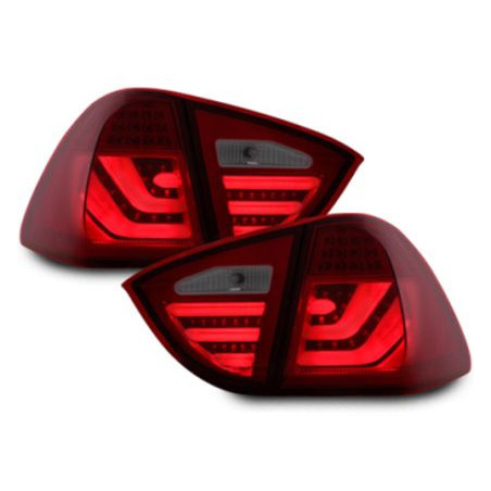 Кристални стопове  с диодни мигачи за BMW E91 комби (05-08) - опушен мигач