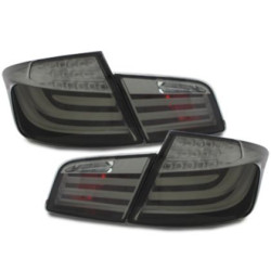 Кристални стопове  с диодни мигачи за BMW F10 (2010+) - опушени