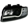 Кристални фарове за Audi A4 B6 Lightbar Design (2001-2004) - черни