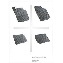 Гумени стелки за SEAT Toledo IV (2012-2018) / SKODA Rapid (2012-2019)