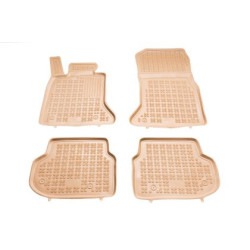 Гумени стелки за BMW 5 Серия F10 / F11 (2010-2013) - тип леген - бежови