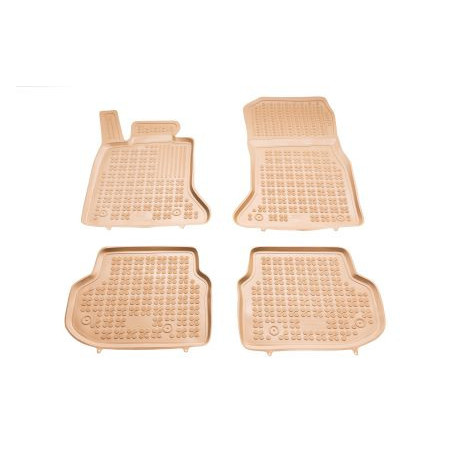 Гумени стелки за BMW 5 Серия F10 / F11 (2010-2013) - тип леген - бежови