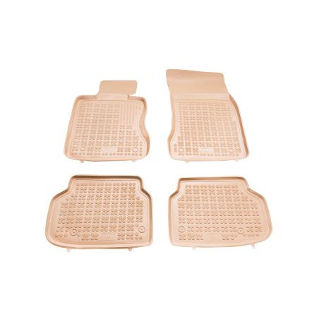 Гумени стелки за BMW 7 Серия F01 (2008-2015) - къса база - тип леген - бежови