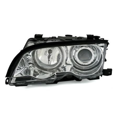 Кристални фарове за BMW E46 седан Angel Eyes (2001-2003) - хром