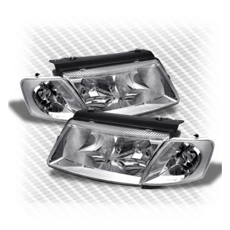 Кристални фарове за Passat B5 (1997-2000)  - хром