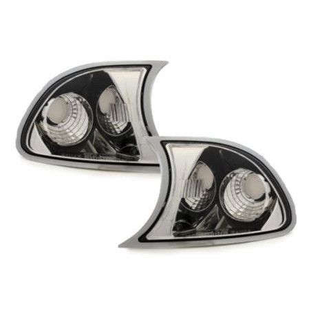 Кристални мигачи до фара BMW E46 кабрио (99-01) - хром