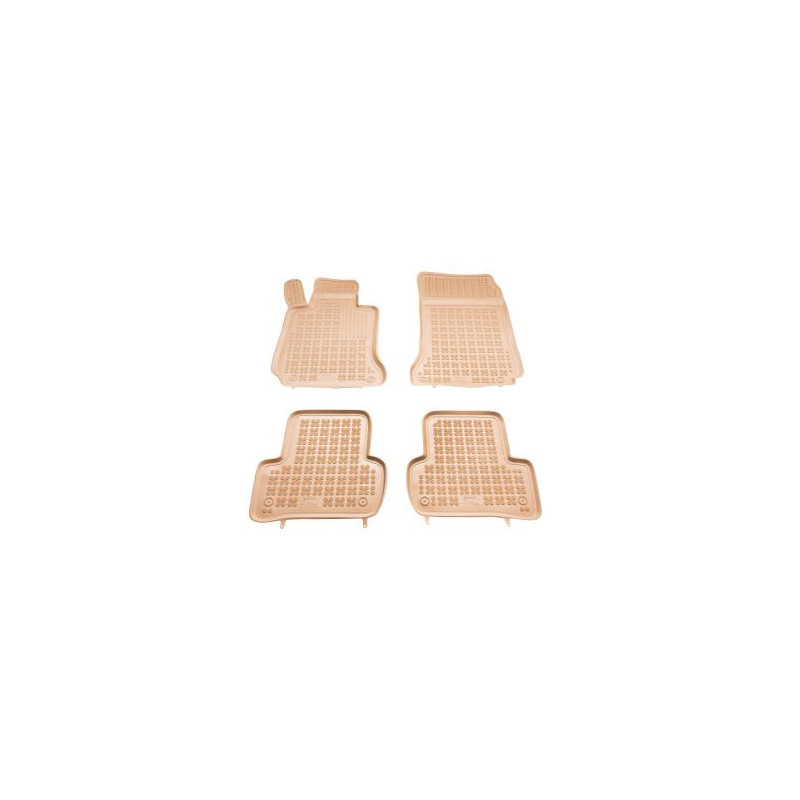 Гумени стелки за MERCEDES C-Class W204 (2007-2014) - тип леген бежови