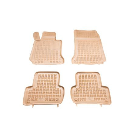 Гумени стелки за MERCEDES C-Class W204 (2007-2014) - тип леген бежови
