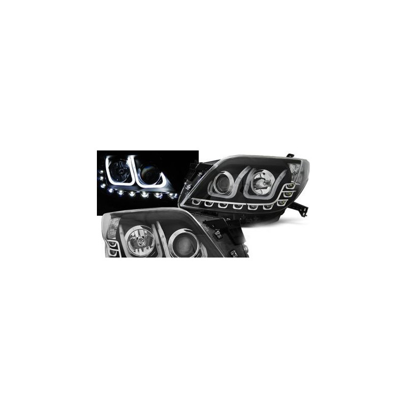 Кристални Фарове за Toyota Land Cruiser 150 (2009+) - черни