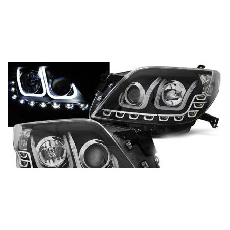 Кристални Фарове за Toyota Land Cruiser 150 (2009+) - черни