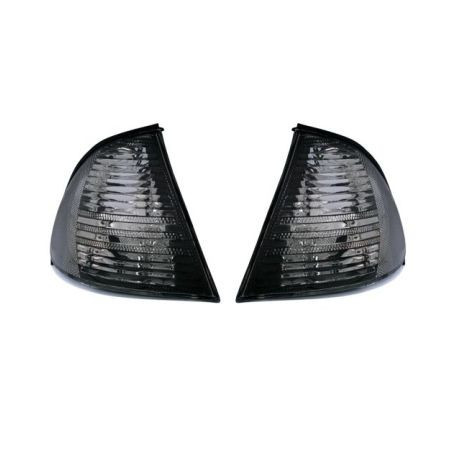 Кристални мигачи до фара BMW E46 комби (98-01) - черни