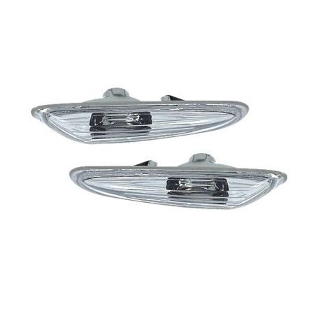 Кристални мигачи BMW E46  (2001-2005) / Е60 / X3 (2004-2009) - хром