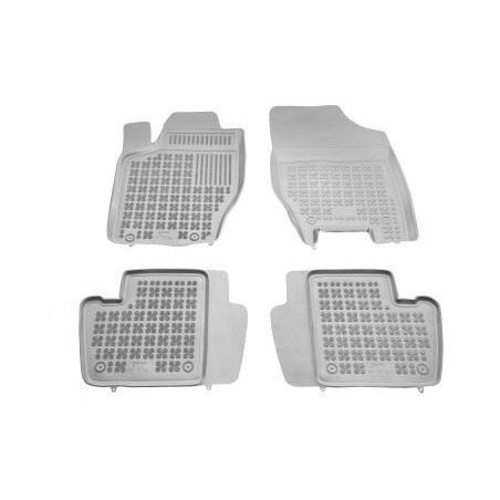 Гумени стелки за  CITROEN C4 I / II (2004-2018) / PEUGEOT 307 (2001-2008) - тип леген с пожарогасител - сиви