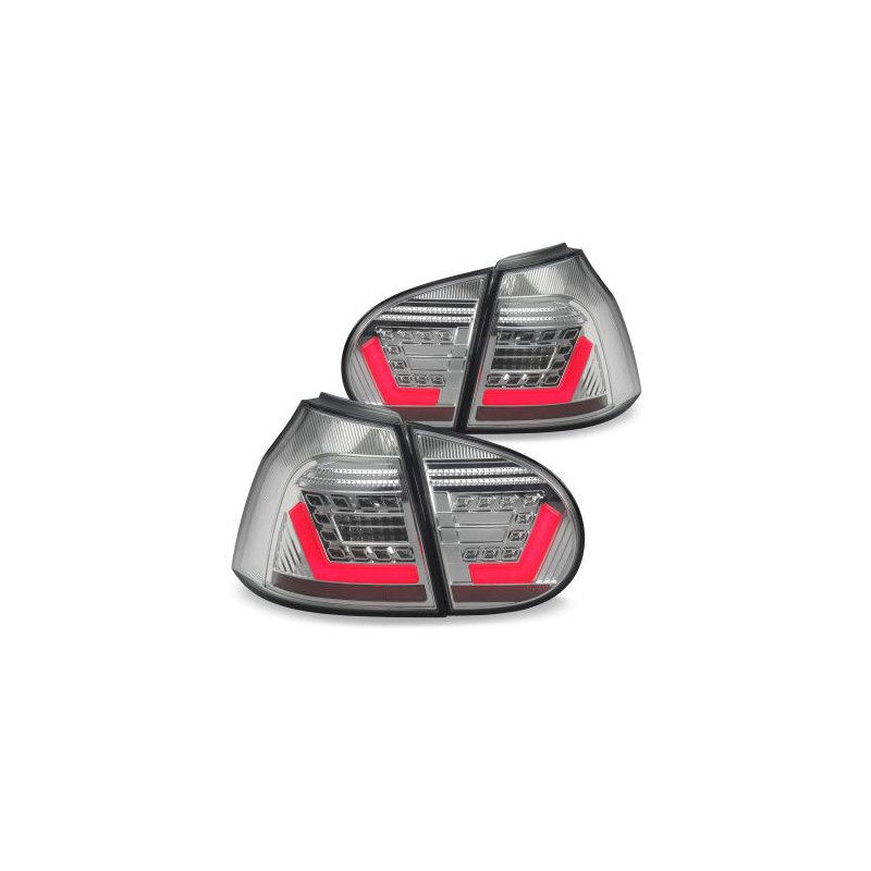 Кристални диодни стопове VW  GOLF V - Лайтбар дизайн хром