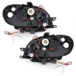 Кристални фарове ANGEL EYES CITROEN SAXO (00-04)- черни