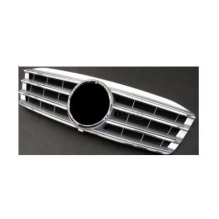 Решетка за Mercedes W203 (00-07) sedan - 4 ребра хром