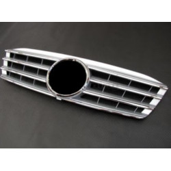 Решетка за Mercedes W203 (00-07) sedan - 4 ребра хром