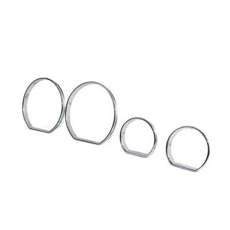 Рингове за табло BMW E46 (1998-2005) - матирани / сребристи