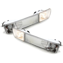 Кристални мигачи с халоген за Golf 3 / Vento (1991-1998) - хром