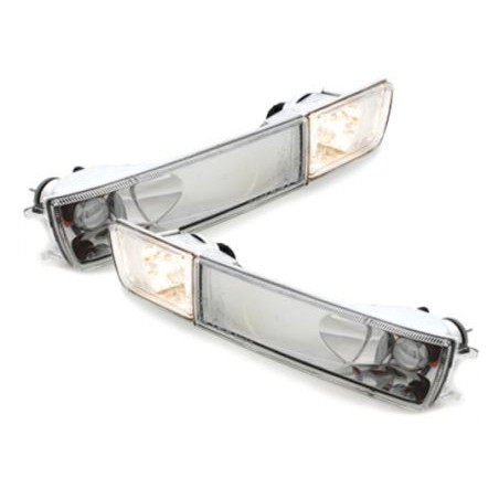 Кристални мигачи с халоген за Golf 3 / Vento (1991-1998) - хром