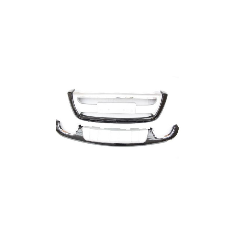 Преден и заден ролбар за Hyundai Santa Fe (2010-2012) - Силвър