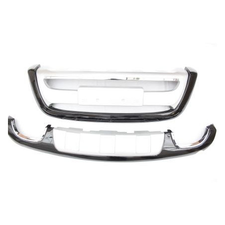 Преден и заден ролбар за Hyundai Santa Fe (2010-2012) - Силвър