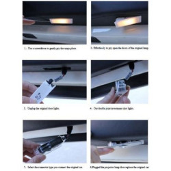 Лого проектор на мястото на плафона на вратата - Toyota