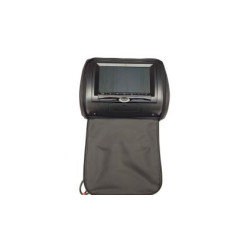 7" DVD плеър в подглавник с USB и безжичен джойстик за видеоигри - черен