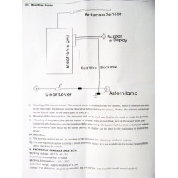 Парктроник електромагнитен (без пробиване на броня) - със звук