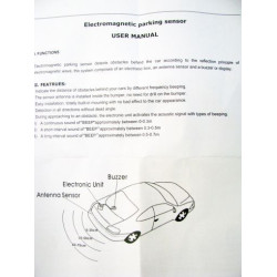 Парктроник електромагнитен (без пробиване на броня) - със звук