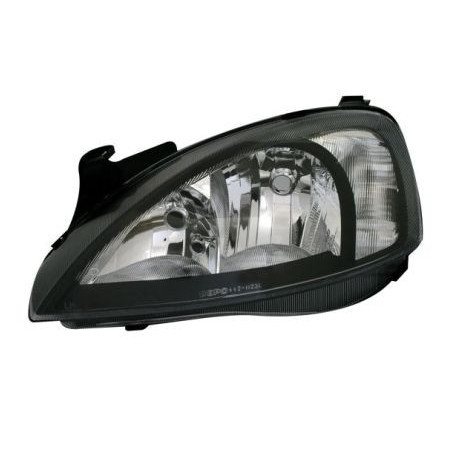 Кристални фарове за Opel Corsa (2001-2006) - черни