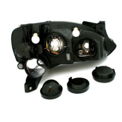 Кристални фарове за Opel Corsa (2001-2006) - черни