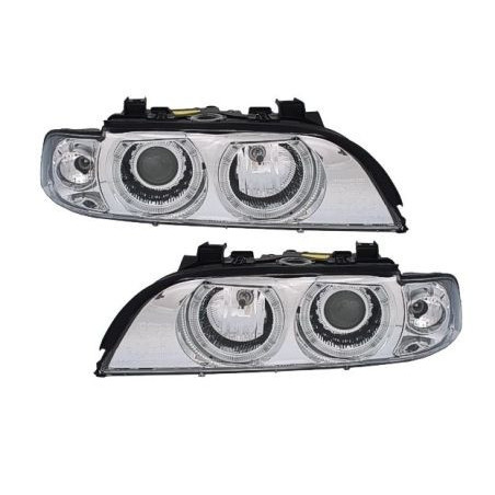 Кристални фарове  Angel Eyes BMW E39  (95-00) - хром