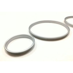 Рингове за табло BMW E39 / E38 / X5 Е53 (99-07) - матирани / сребристи