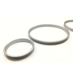 Рингове за табло BMW E39 / E38 / X5 Е53 (99-07) - матирани / сребристи