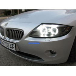 Кристални фарове Angel Eyes BMW Z4 (03-09) - CCFL черни