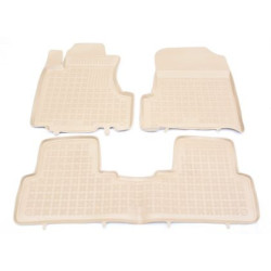 Гумени стелки за HONDA CR-V III (2007-2012) - тип леген бежови