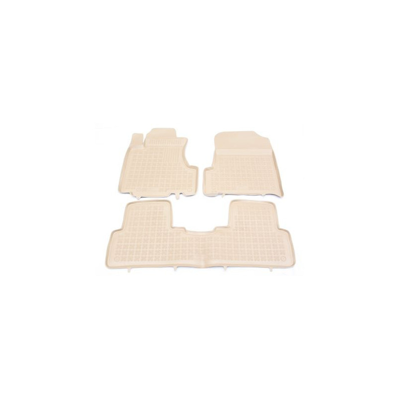 Гумени стелки за HONDA CR-V III (2007-2012) - тип леген бежови