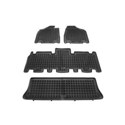 Гумени стелки за KIA Carnival II (2005-2014) - 7 местна - тип леген