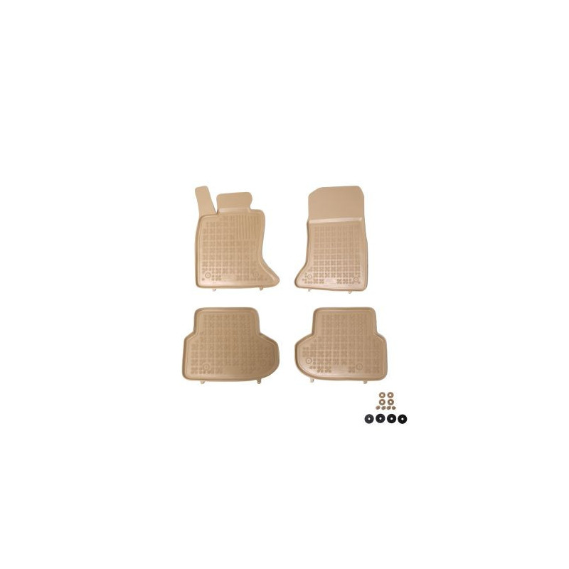 Гумени стелки за BMW 5 Серия F10 / F11 (2013-2017) - тип леген - бежови